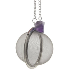 Stainless Steel Tea + Spice Infuser Ball w/ Gemstones