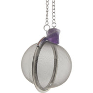 Stainless Steel Tea + Spice Infuser Ball w/ Gemstones