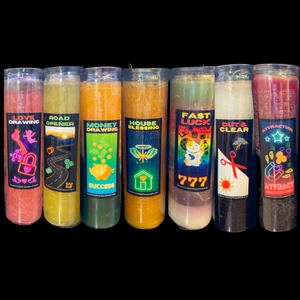 Dressed 7 Day Candles by Cosmic Corner