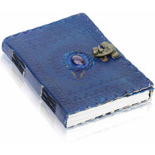 Journal || Blue w/ Gemstone || Leather