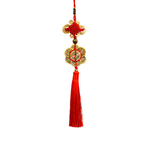 Wall Hanging || Feng Shui Coins w/ Bow