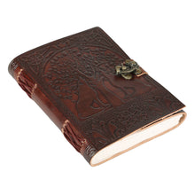 Journal || Tree of Life w/ Wolves || Leather