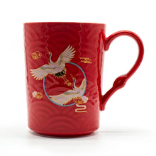 Mug ||  Crane, Red or Blue