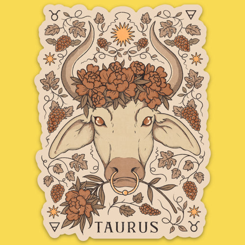 Sticker || Floral Taurus