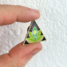 Pin || Cosmic Corner Logo || Lotus Crystal Herb Triangle Eye