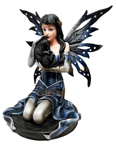 Statue || Blue Fairy w/ Black Cat
