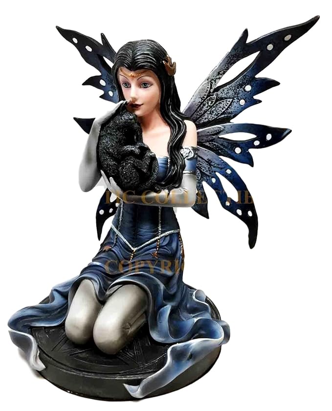 Statue || Blue Fairy w/ Black Cat