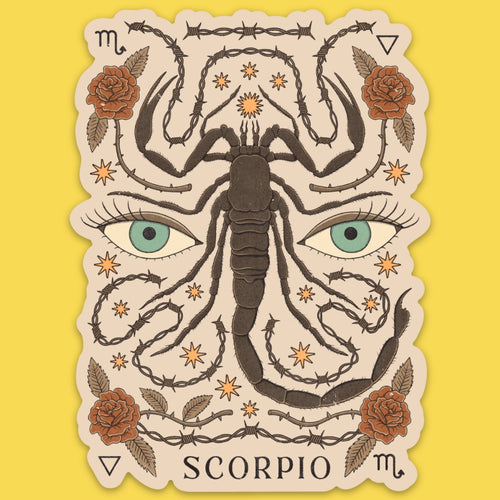 Sticker || Floral Scorpio