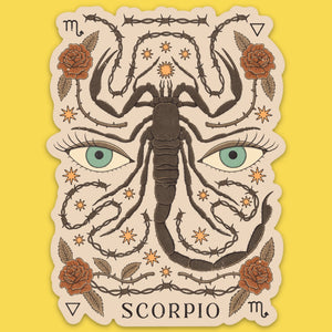 Sticker || Floral Scorpio