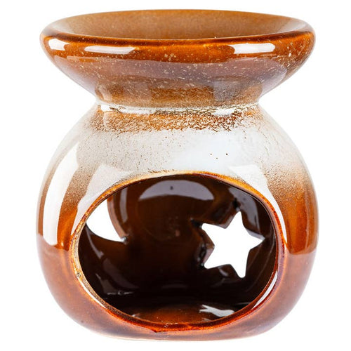 Oil Burner || Moon and Stars Ceramic