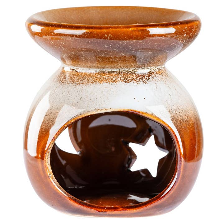 Oil Burner || Moon and Stars Ceramic