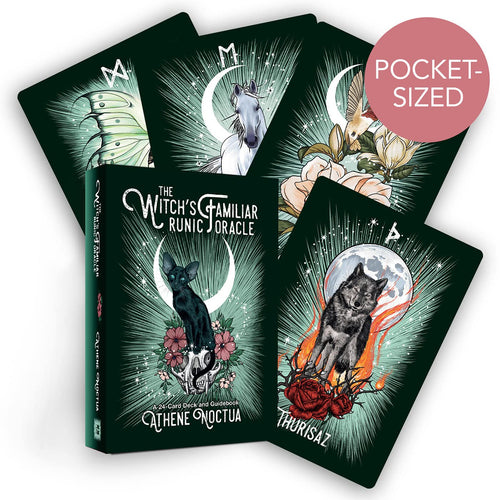 The Witch’s Familiar Runic Oracle: A 24-Card Deck and Guidebook by Athene Noctua