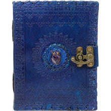 Journal || Blue w/ Gemstone || Leather