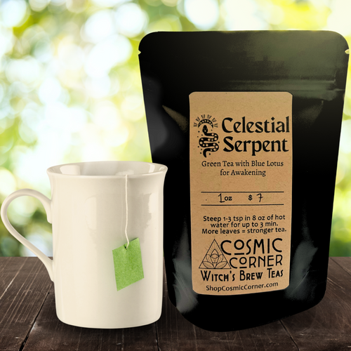 Celestial Serpent Tea || Green Tea with Blue Lotus for Awakening