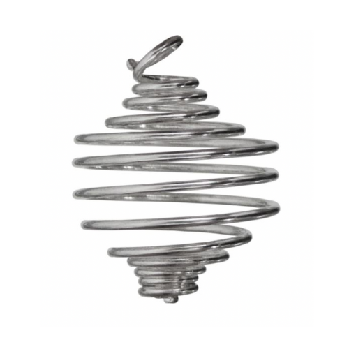 Pendant || Tumbled Stone Cage || Small