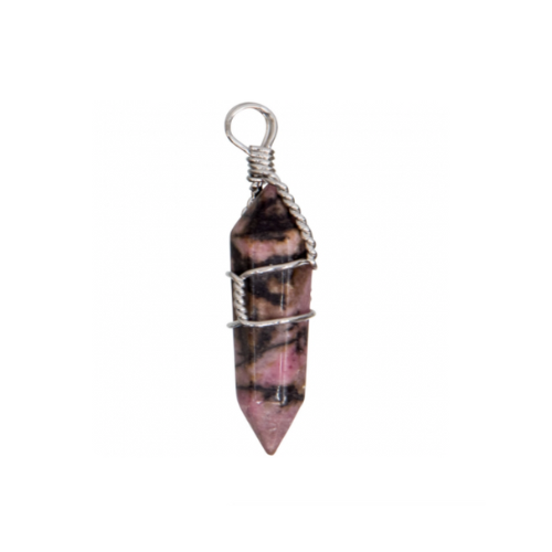 Pendant || Wire Wrapped || Rhodonite
