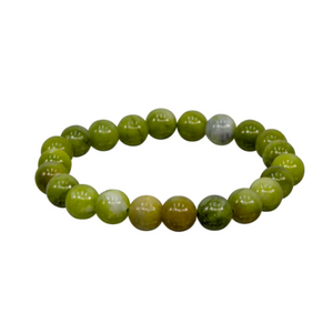 Bracelet  ||  Chinese Jade  ||  8mm Round Beads