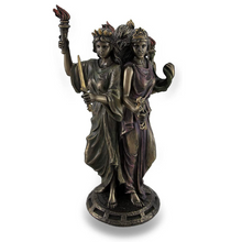 Statue || Hekate Triple Goddess || Bronze