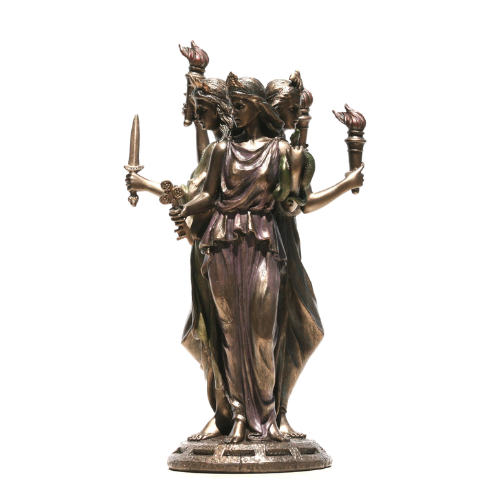 Statue || Hekate Triple Goddess || Bronze