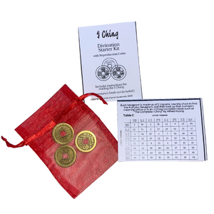 I Ching Divination Starer Kit with instructions (Reproduction Coins)