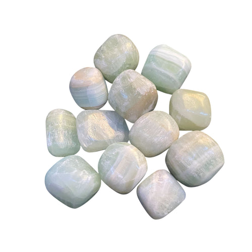 Tumbled Green Calcite