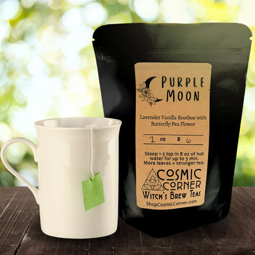 Purple Moon Tea || Lavender Vanilla Rooibos with Butterfly Pea Flower
