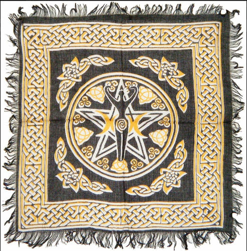 Altar Cloth || Pentacle and Goddess