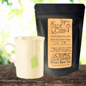Jade Chip || Pu’erh Black Tea with Mint Chocolate Chips
