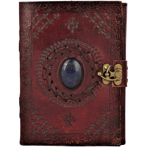 Journal || Brown w/ Gemstone || Leather
