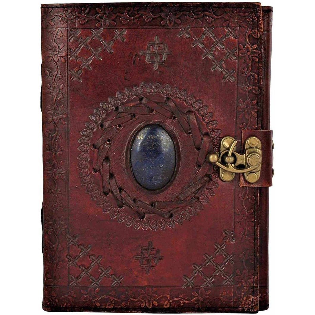Journal || Brown w/ Gemstone || Leather