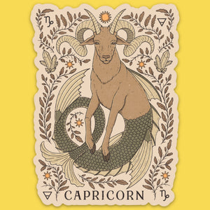 Sticker || Floral Capricorn