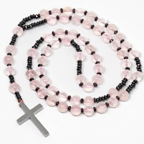 Rose Quartz Gemstone Rosary | Prayer Beads | 8mm