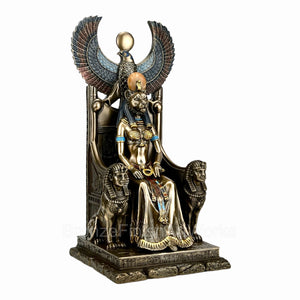 Statue  || Sekhmet Sitting in Throne  || Bronze