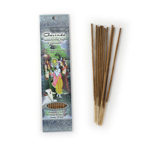 Incense  ||  Govinda  ||   Sandalwood, Sage, and Lavender  ||  Sticks
