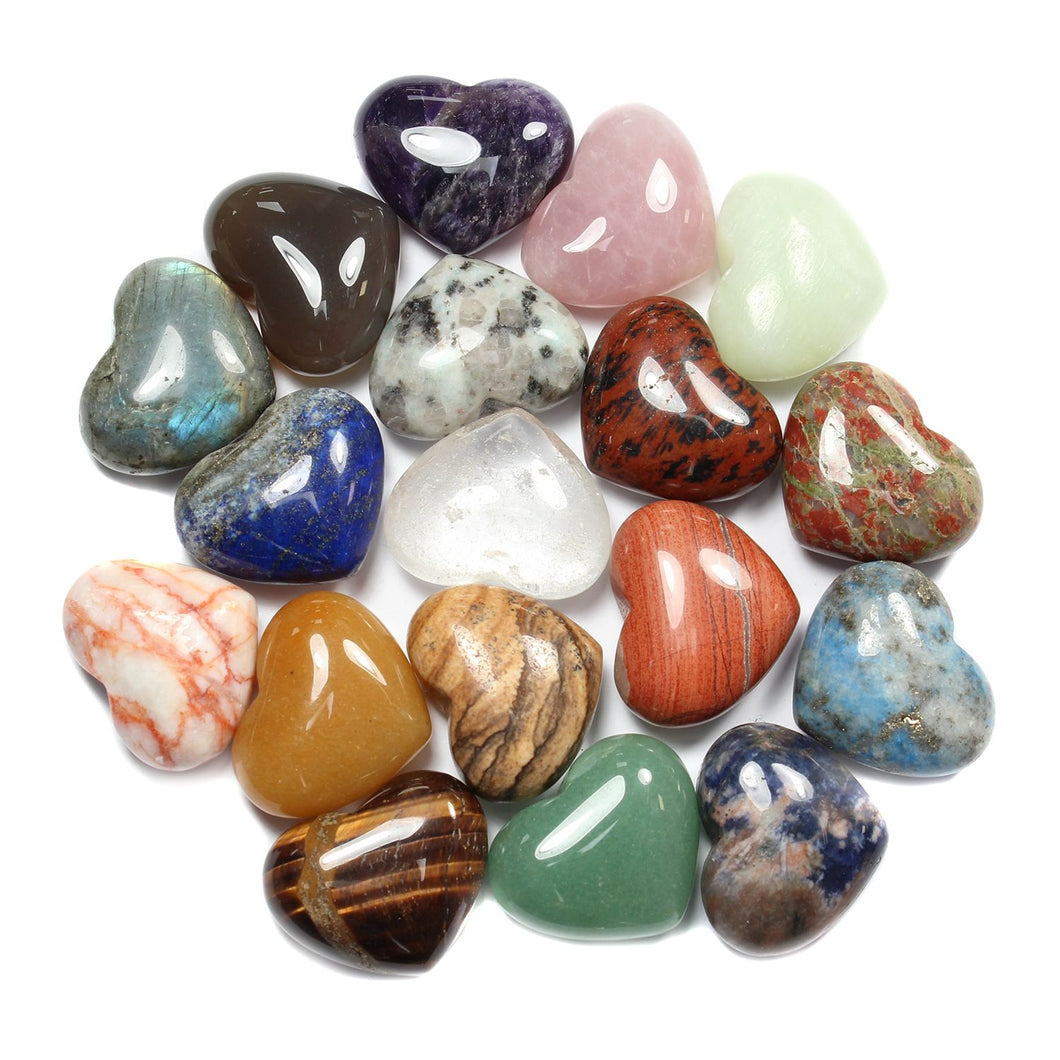 Mini Crystal Heart || Assorted Gemstones