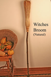 Witches' Besom Broom - Natural (Summer)