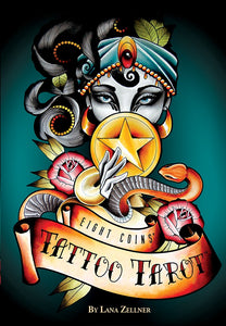 Eight Coins Tattoo Tarot Deck by Lana Zellner - Tarot - Cosmic Corner Savannah