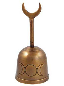 Copper Plated Moon Altar Bell