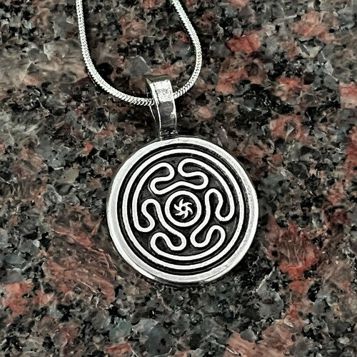 Pendant || Pewter || Hekate's Wheel