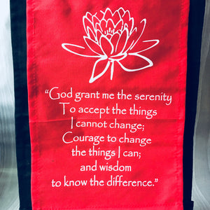 Small Cotton Banner - “God grant me serenity” - Decor - Cosmic Corner Savannah