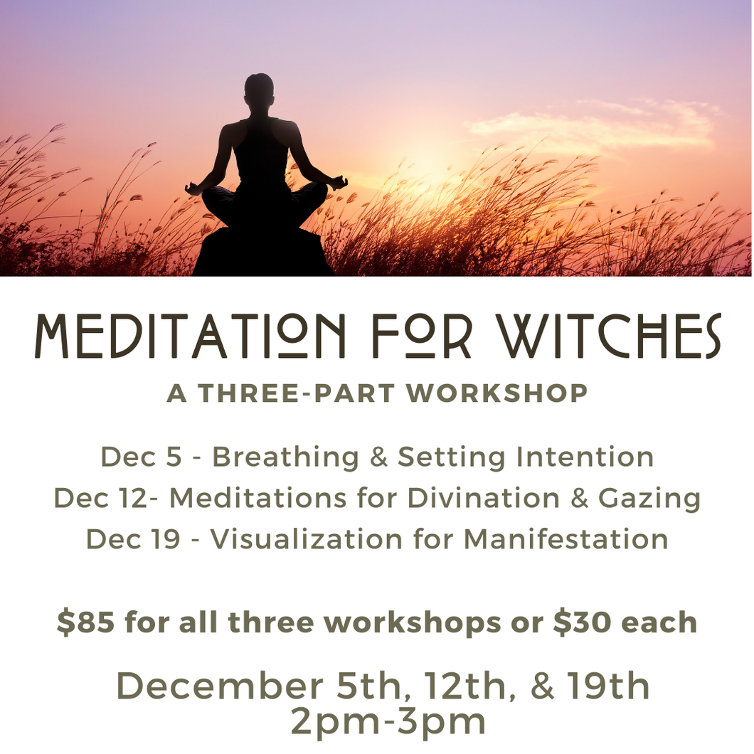 Meditation for Witches Live Online Course | Sat, Dec 5th, 2020