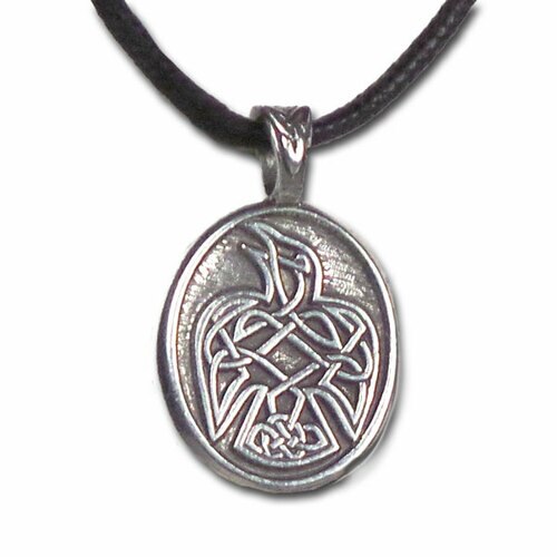 Pendant || Pewter || Celtic Strength - Raven