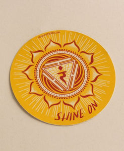 Solar Plexus Chakra "Shine On"  Sticker