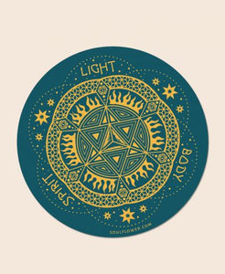 Bumper Sticker || Light Spirit Body Merkaba