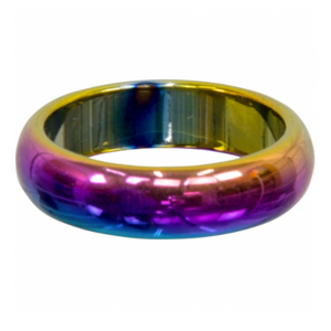 Ring || Rainbow Hematite