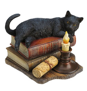 The Witching Hour -  Cat Statue by Lisa Parker