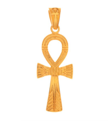 Pendant || Ankh || Gold Plated Sterling Silver