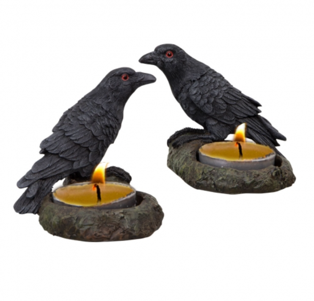 Candle Holder || Tea Light Candle || Raven