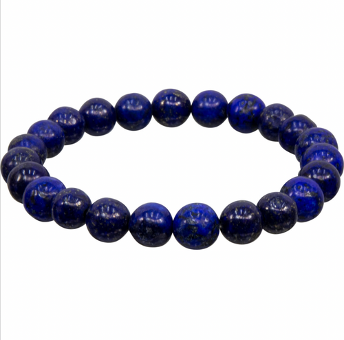 Bracelet  ||  Lapis Lazuli Bracelet 8mm Round Beads