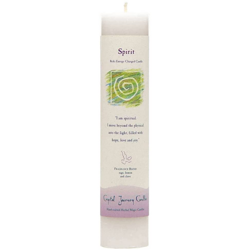 Reiki Herbal Pillar Candle Spirit
